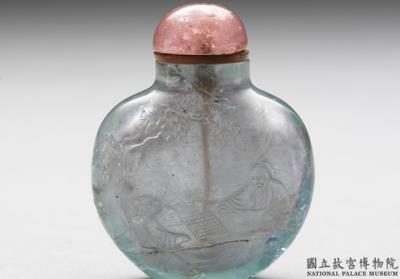 图片[2]-Aquamarine snuff bottle with a carved figural design, 18th-19th century, Qing dynasty-China Archive